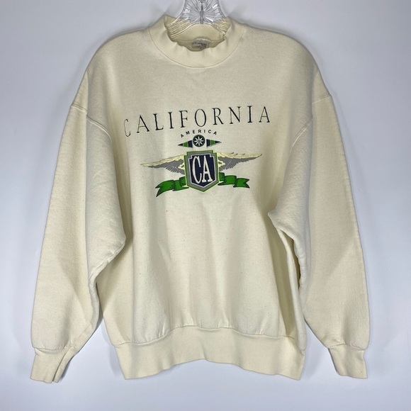 Vintage Fruit Of The Loom California Crewneck Sweatshirt Size XL - Picture 1 of 6